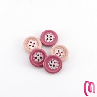 Bottone in legno piccolo sfumato Rosa S18549 a partire da 0,24 € 