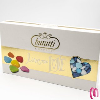 Confetti Buratti Cuoriandoli Sfumati Azzurro al cioccolato Fondente confezione 1 kg BCRMR100 a partire da 12,32 € 