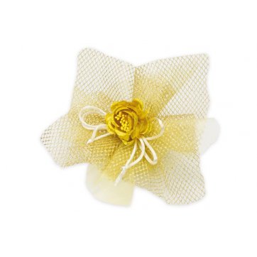 Offerta! TULLE 12,5 CM GIALLO