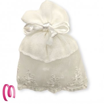 Sacchetti tulle 10x13cm 3pz bianco