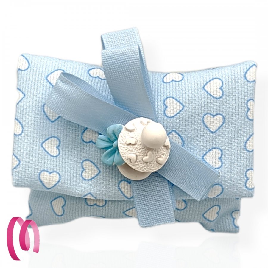 Pochette portaconfetti Baby Azzurro Confezionata