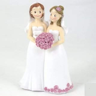 Cake topper sposi Gay Donne unione Civile MBB9164 a partire da 6,87 € NastriPortaconfetti