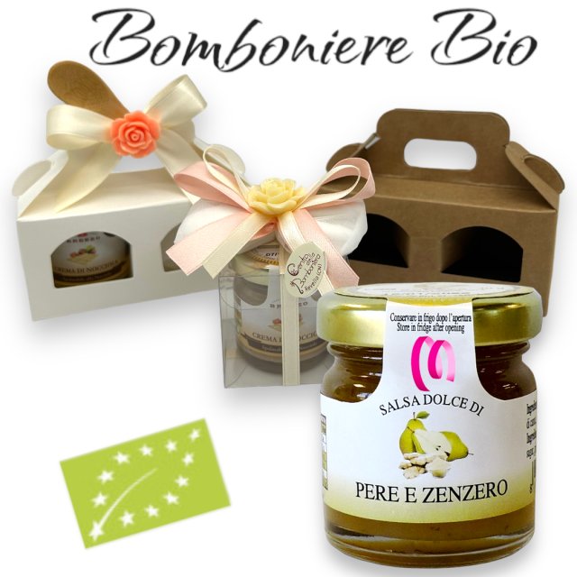 Bomboniera Vasetto Salsa Dolce di Pere e Zenzero Confezionato BR48MPZ-Pere e Zenzero a partire da 5,25 € 